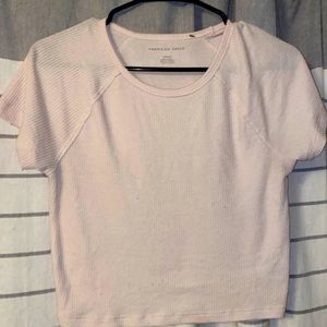 american eagle cropped shirt